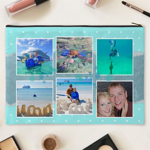 Ocean Vacation Cosmetic Bag Xxxl By Digitalkeepsakes Back
