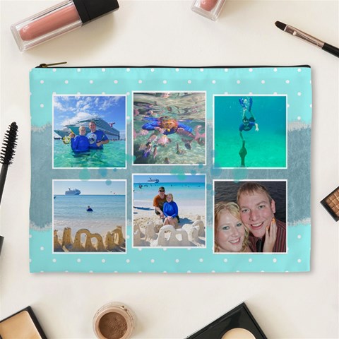 Ocean Vacation Cosmetic Bag Xl By Digitalkeepsakes Front