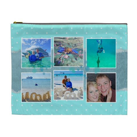 Ocean Vacation Cosmetic Bag Xl By Digitalkeepsakes Front