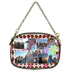 Argyle Flower Chain Purse - Chain Purse (One Side)