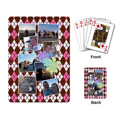Flower Argyle Playing Cards - Playing Cards Single Design (Rectangle)