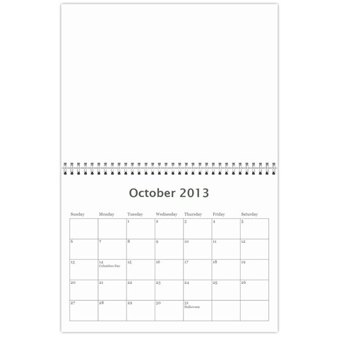 Calendar By Miri Braun Oct 2013