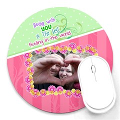 Being with you - Round Mousepad