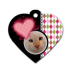 Love - Dog Tag Heart 2 Sides