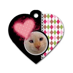 Love - Dog Tag Heart - Dog Tag Heart (One Side)