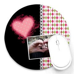 Love - Mousepad - Round Mousepad