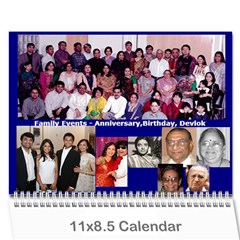 DineshCalendar 2013-14 12mths - Wall Calendar 11  x 8.5  (12-Months)