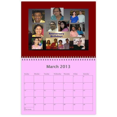 Dineshcalendar 2013 Mar 2013