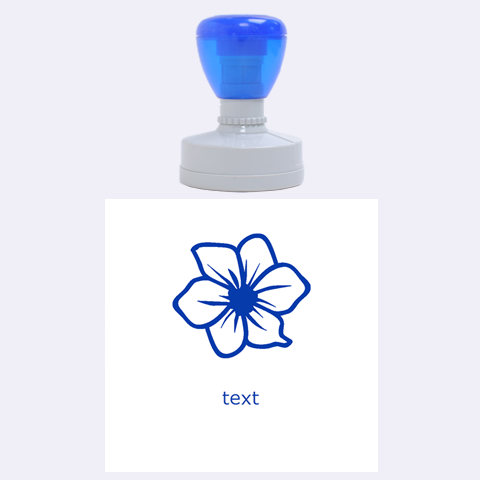 Flower By Divad Brown 1.875 x1.875  Stamp