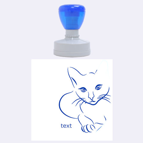 Cat By Divad Brown 1.875 x1.875  Stamp