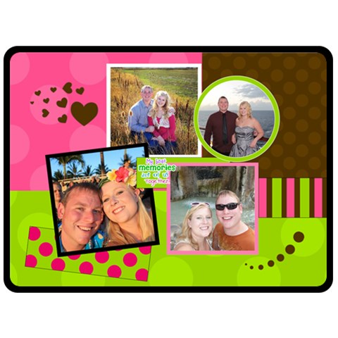 My Best Memories 80 x60  Blanket Front