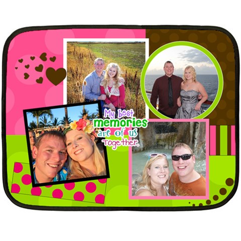 My Best Memories 35 x27  Blanket Front