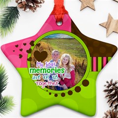 My Best Memories - Ornament - Star Ornament (Two Sides)