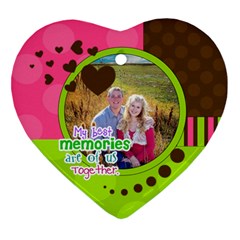 My Best Memories - Ornament - Heart Ornament (Two Sides)