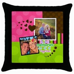 My Best Memories - Throw Pillow Case - Throw Pillow Case (Black)