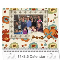 2013 - Wall Calendar 11  x 8.5  (12-Months)