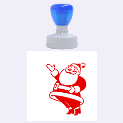 merry christmas - Rubber Stamp Round (Large)