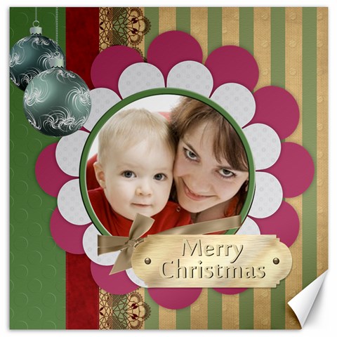 Merry Christmas By Joely 15.2 x15.41  Canvas - 1