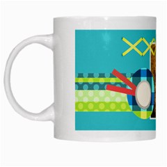 Playful Hearts - White Mug