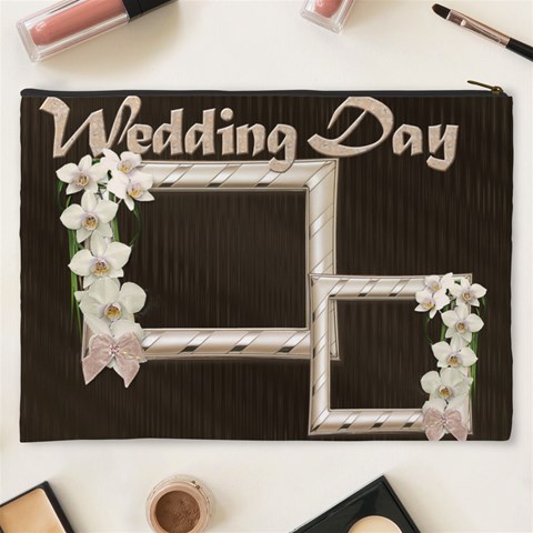 Wedding Day Cosmetic Bag (xxxl) By Deborah Back