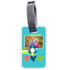 Playful Hearts - Luggage Tag (one side)