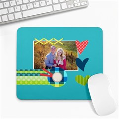 Playful Hearts - Large Mousepad