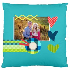 Playful Hearts - Large Cushion Case (One Side)