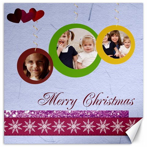 Merry Christmas By Joely 15.2 x15.41  Canvas - 1