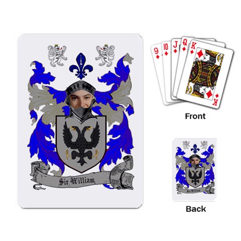 Blue Knight Playing Cards By Rd Back