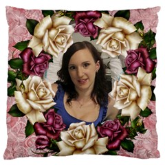 Roses and Lace 2 large Cushion Case (2 sided) - Large Cushion Case (Two Sides)