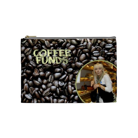 Coffee Cosmetic Bag (medium) By Deborah Front