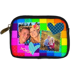 Rainbow Stitch - Digital Camera Leather Case