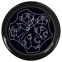 Wibbly Wobbly Timey Wimey Clock - Wall Clock (Black)