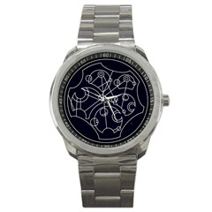 Wibbly Wobbly Timey Wimey Watch - Sport Metal Watch