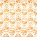 Orange damask