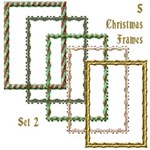 5 Christmas Frames - set 2 5 Christmas Frames - set 2