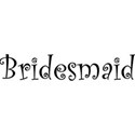 bridesmaid black