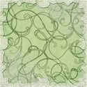 swirl lace lit green