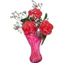 rose vase clay