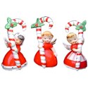 Napco candy cane trio