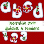 Decorative Snow Alphabet