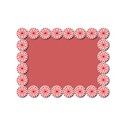 Snowflake candy frame