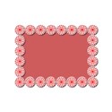 Snowflake candy frame