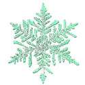 Green snowflake