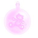 pink bear bauble