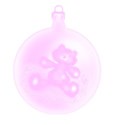 pink bear bauble