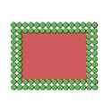 green diamonds in gold setting frame