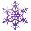 Purple sparkle snowflake2