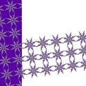 Purple christmas snowflakes