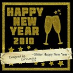 GLITTER HAPPY NEW YEAR - FULL ALPHA & NUMBERS